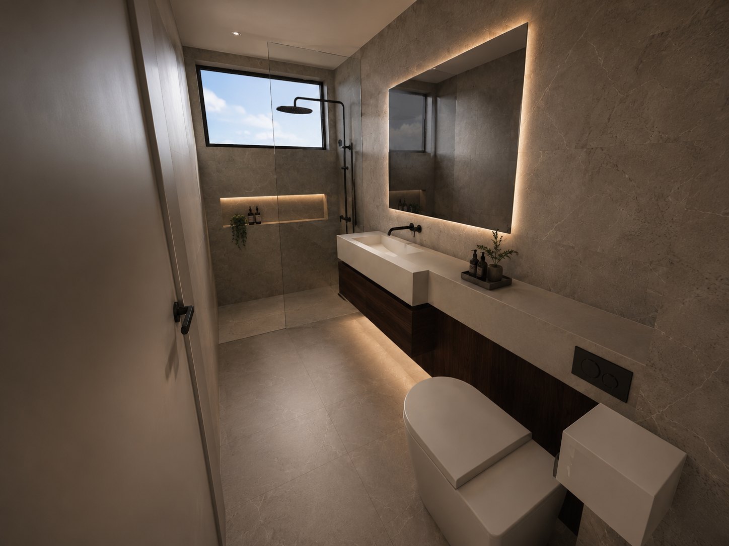 Artist impression of an ensuite