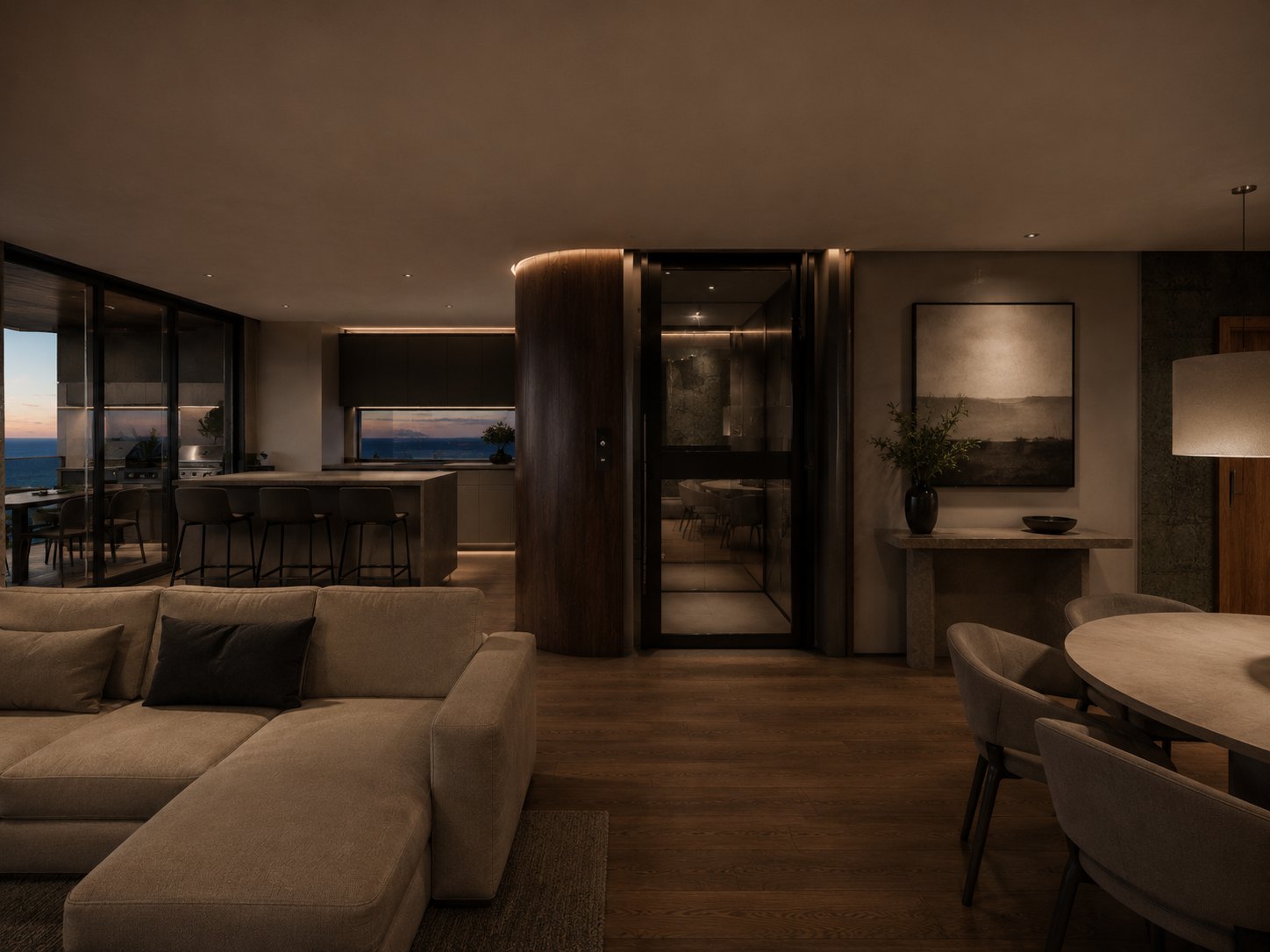 Artist impression of the lift entry