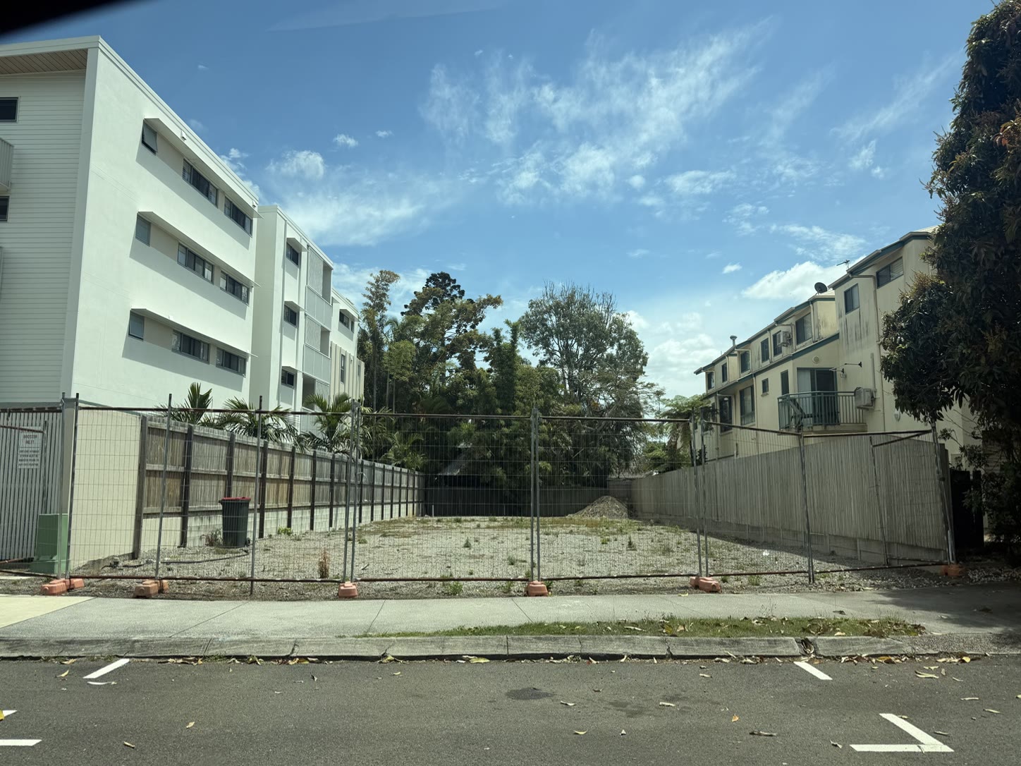 The vacant site at 16 Wright Street, October 2026